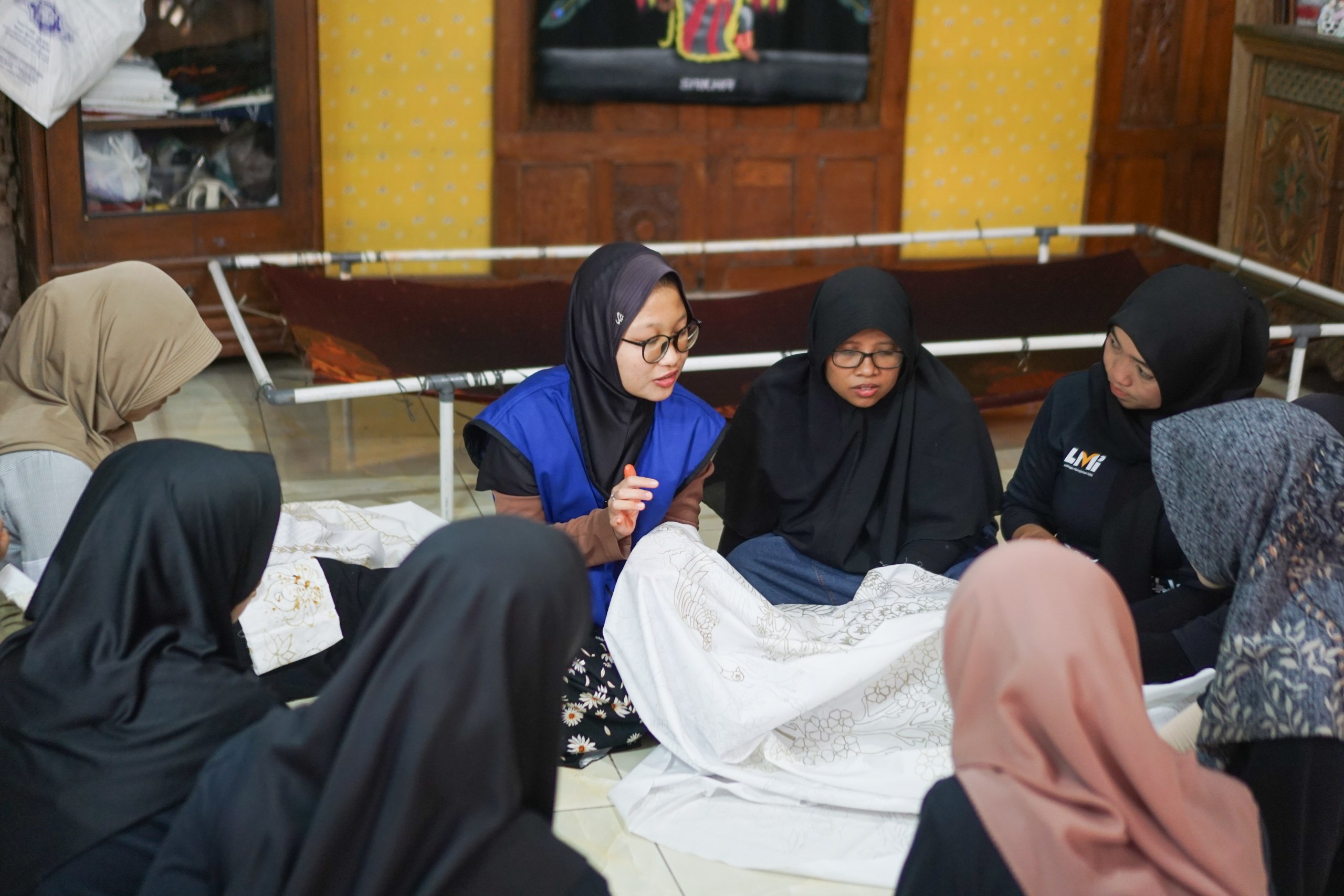 Woman holding donation box